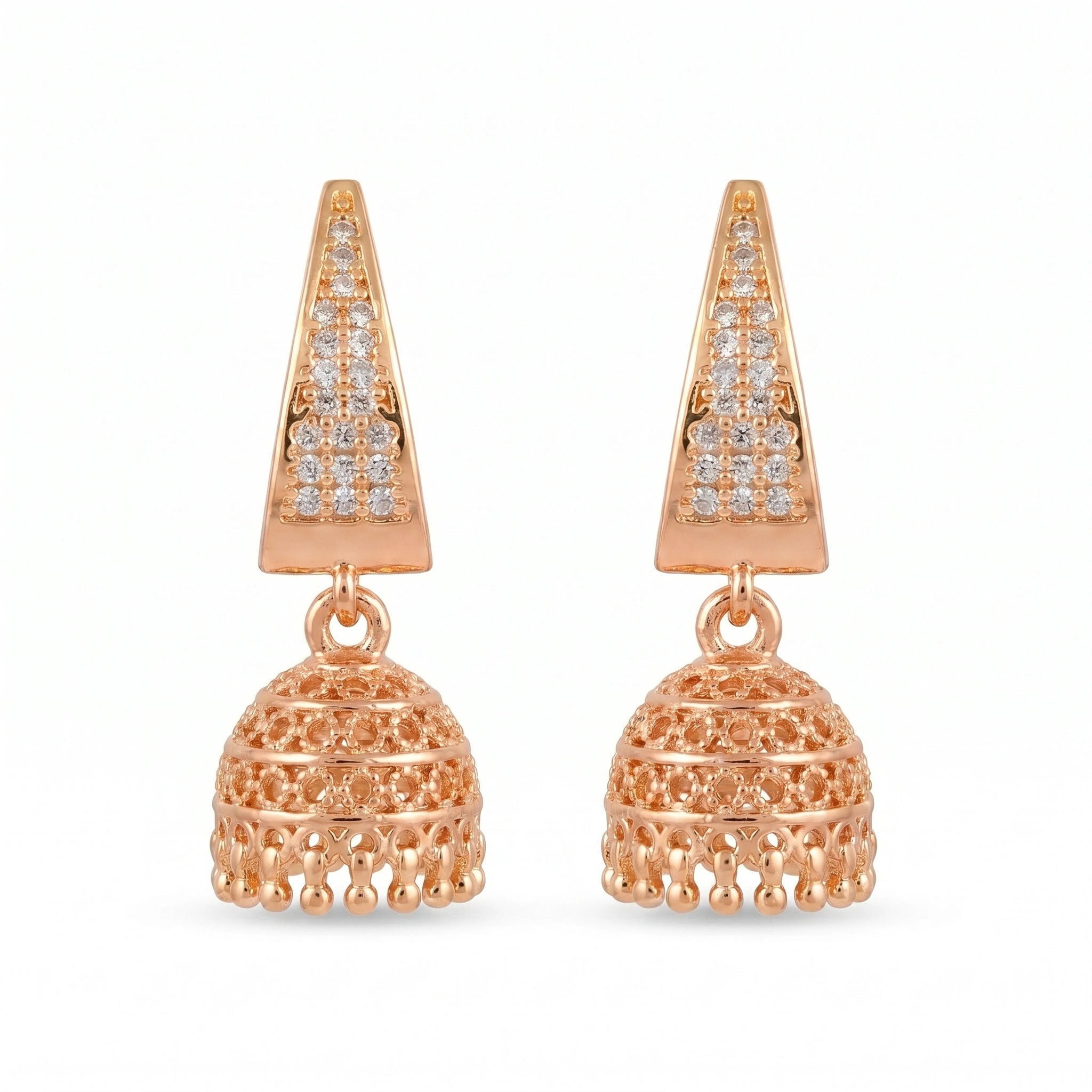 Gulnaar Crystal Jhumka