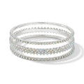 Celestia Silver Bangle Set