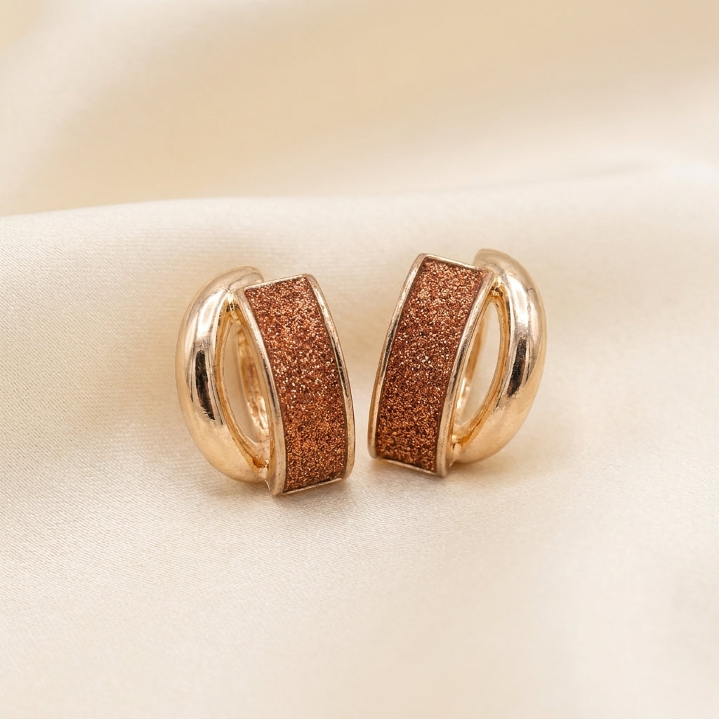 Sandstone Luxe Hoops