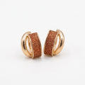 Sandstone Luxe Hoops