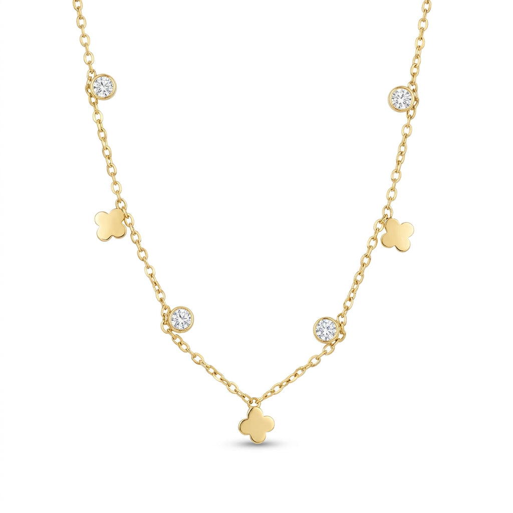 Clover & Gem Necklace