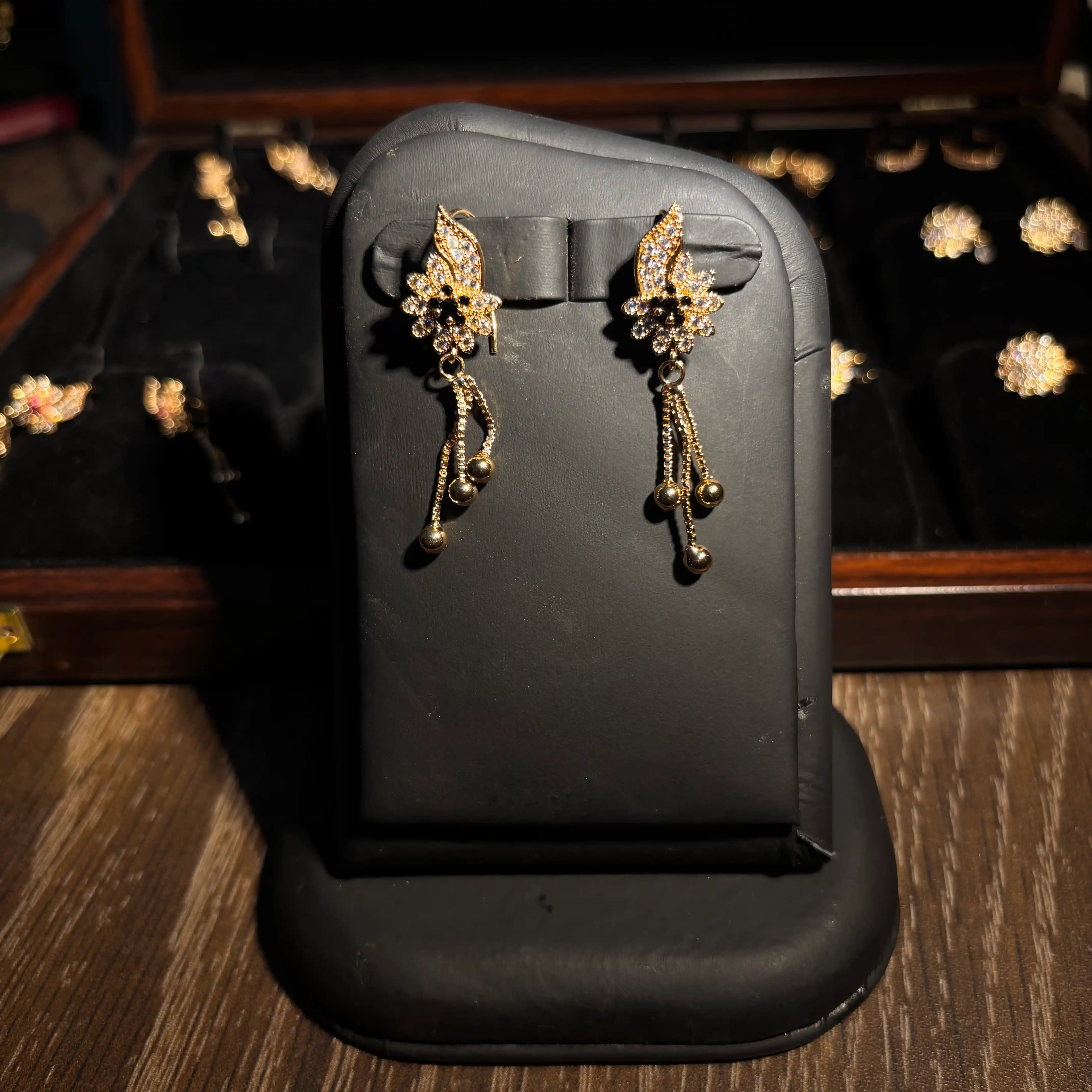 Ruby Petal Earring