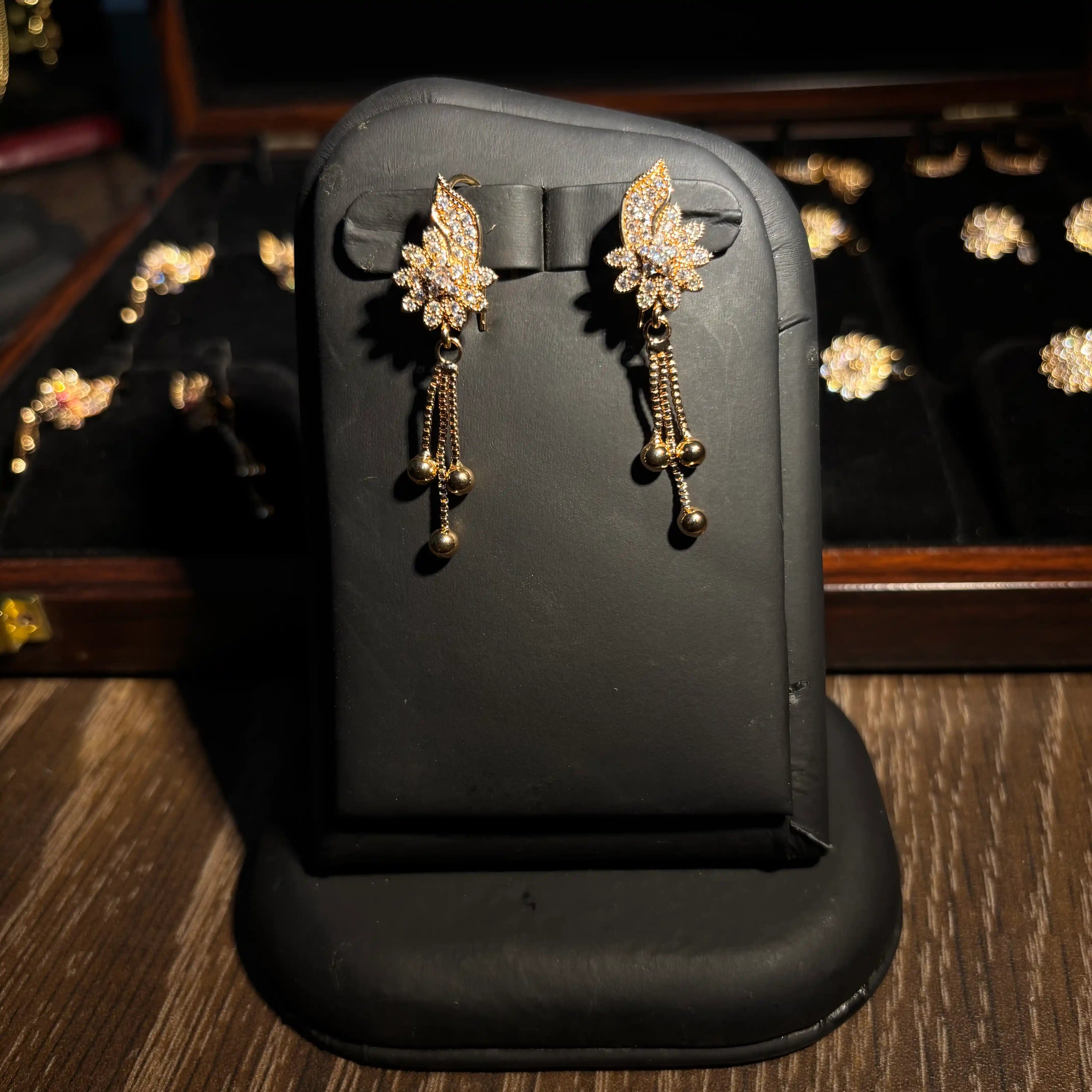 Ruby Petal Earring