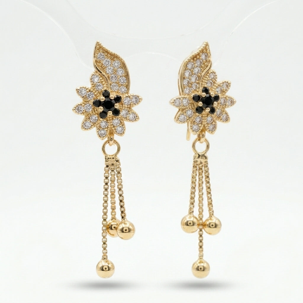 Ruby Petal Earring